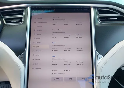 2017 Tesla Model S 60/75 from USA, damaged, VIN 5YJSA1E15HF190839